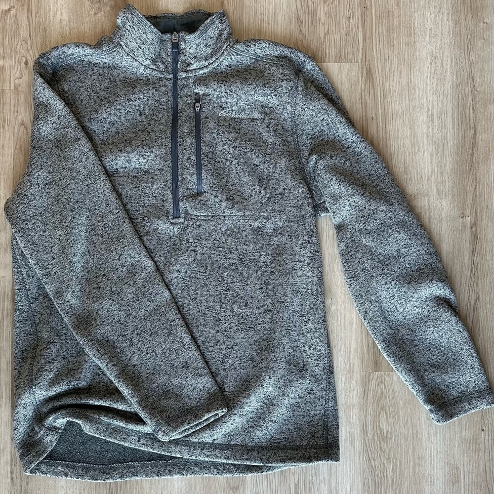 Men's Eddie Bauer Gray Quarter-Zip